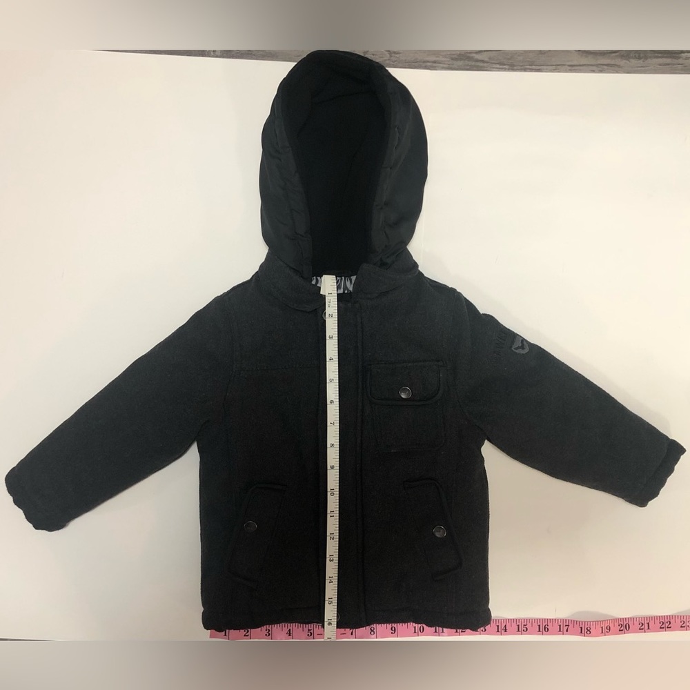 HOWKE & Co Outfitter Gray Wool Blend Jacket 🧥 With Hood.